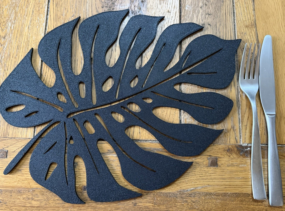 Monstera Leaf Placemats Set of 2