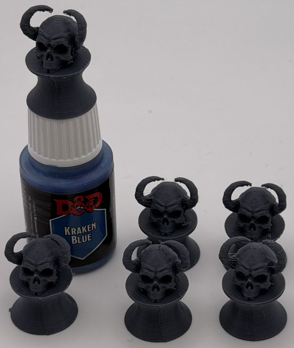 Demonic Skull Paint Swatches for Dropper Bottles