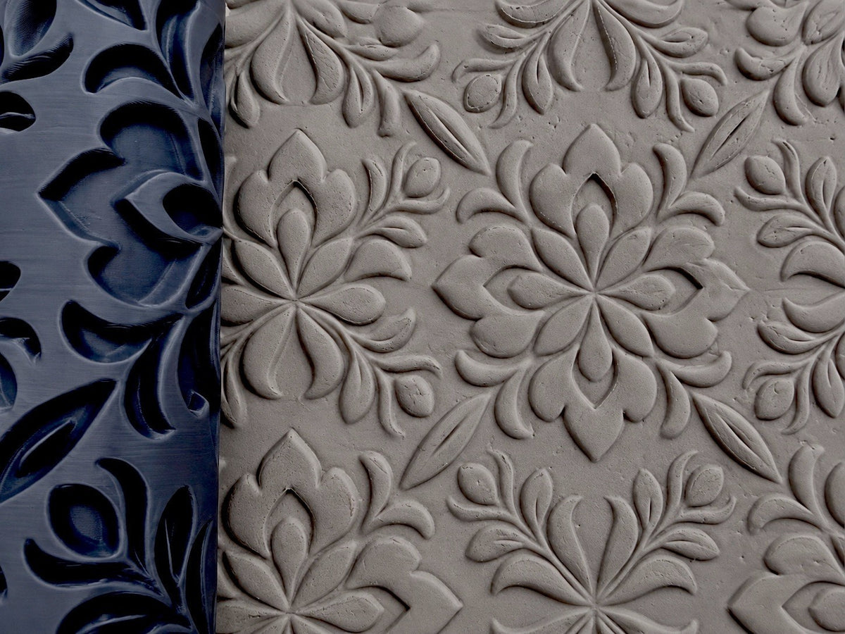 Floral Damask Texture Roller No. 28