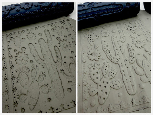 Cactus Desert Emboss & Deboss Texture Roller Pair No. 6