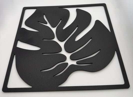 3D Printed Monstera Leaf Wall Art Panels
