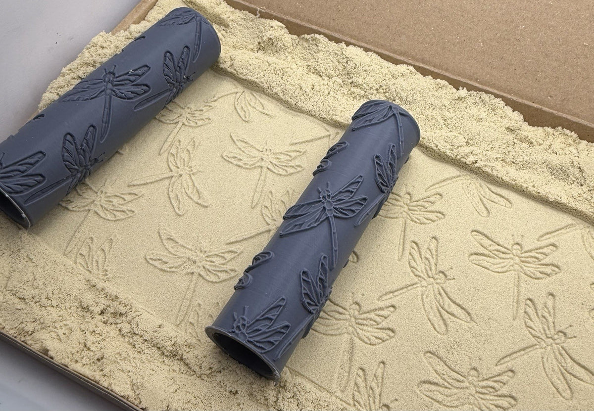 Dragonfly Emboss & Deboss Texture Roller Pair No. 7