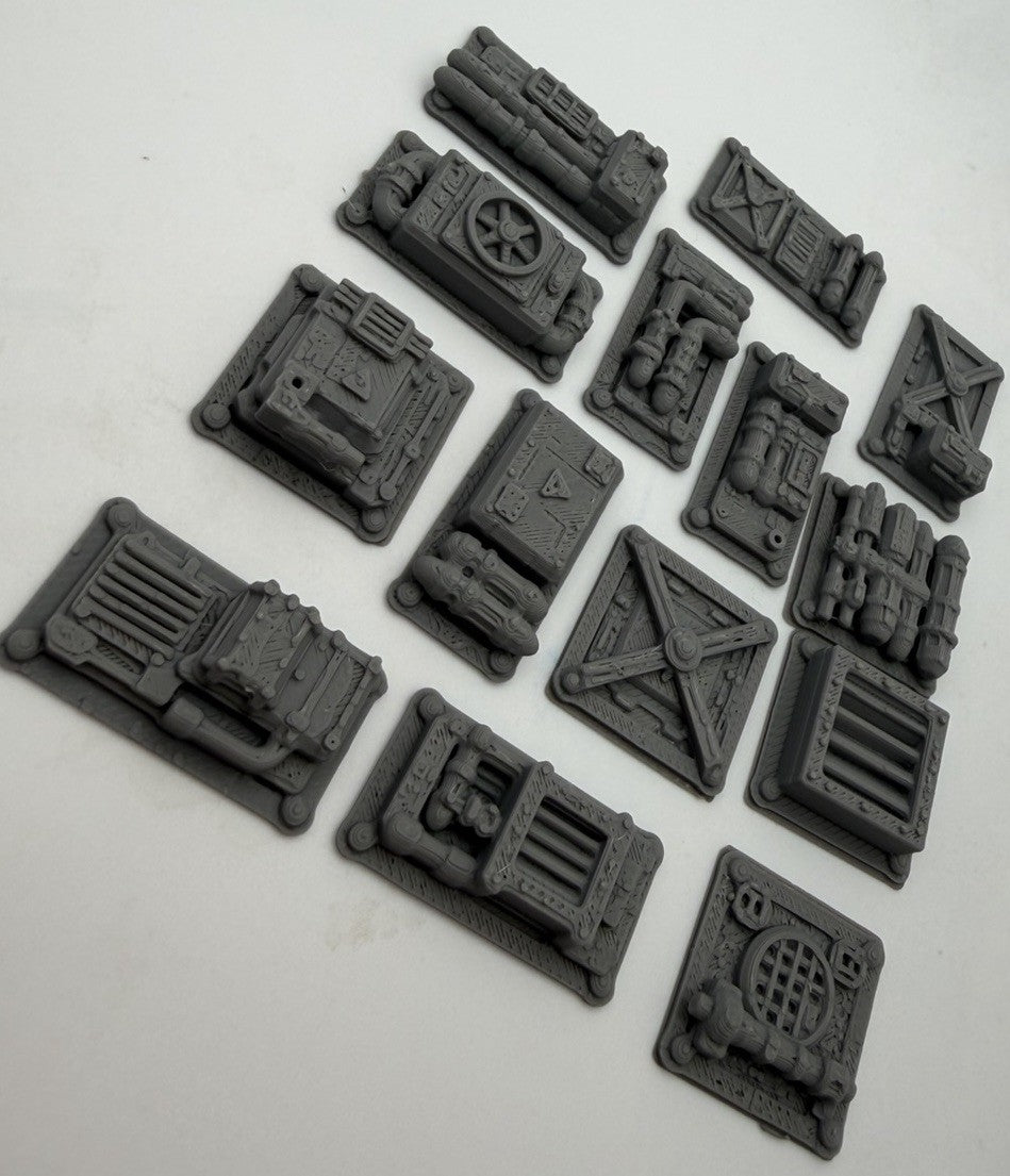 Sci-Fi Greebles Industrial Panels Pipes Vents
