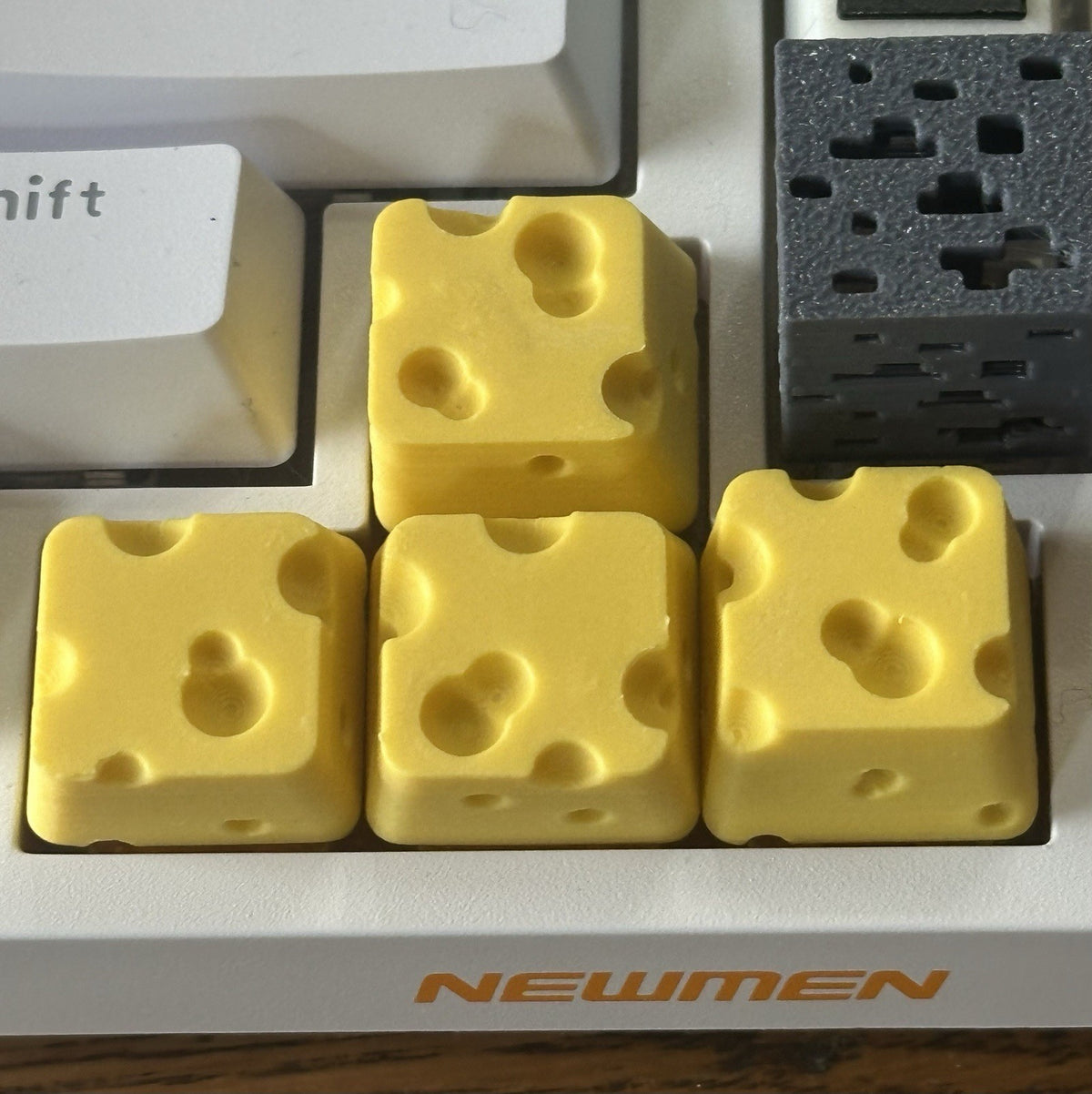 4 Cheese Mechanical Keyboard Keycaps for MX Switches Custom Artisan Keycaps