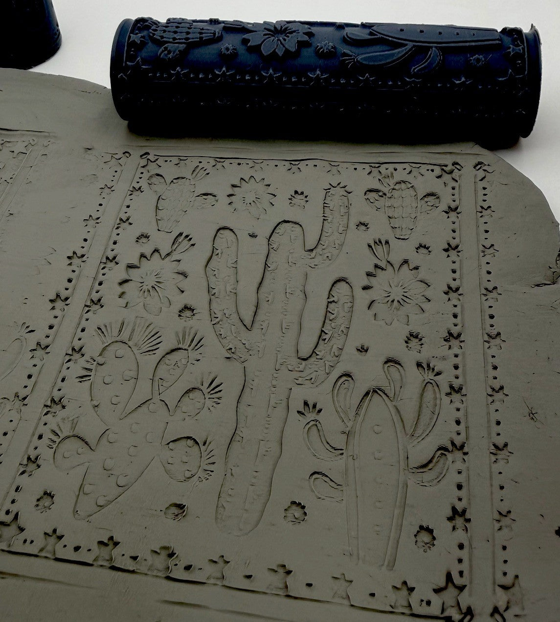 Cactus Desert Emboss & Deboss Texture Roller Pair No. 6