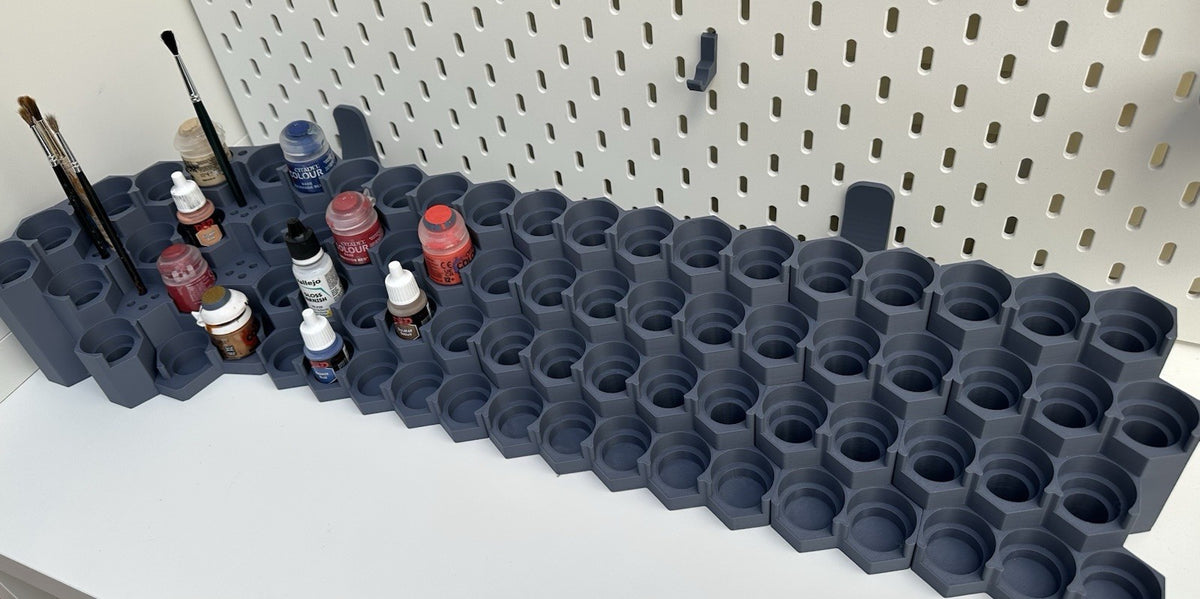 Modular Paint Rack Full Setup - 4x 5x4 Modules + Corner Unit