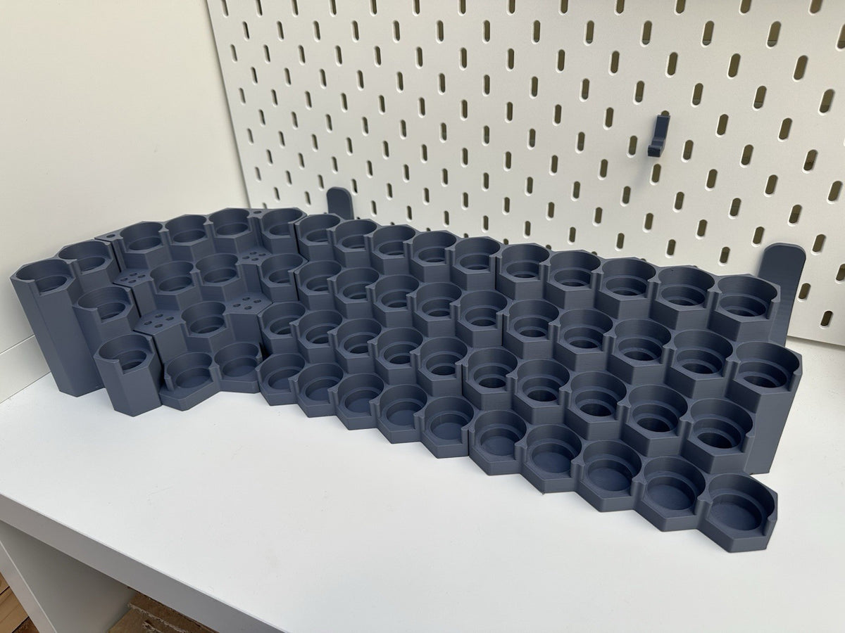 Modular Paint Rack Full Setup - 4x 5x4 Modules + Corner Unit