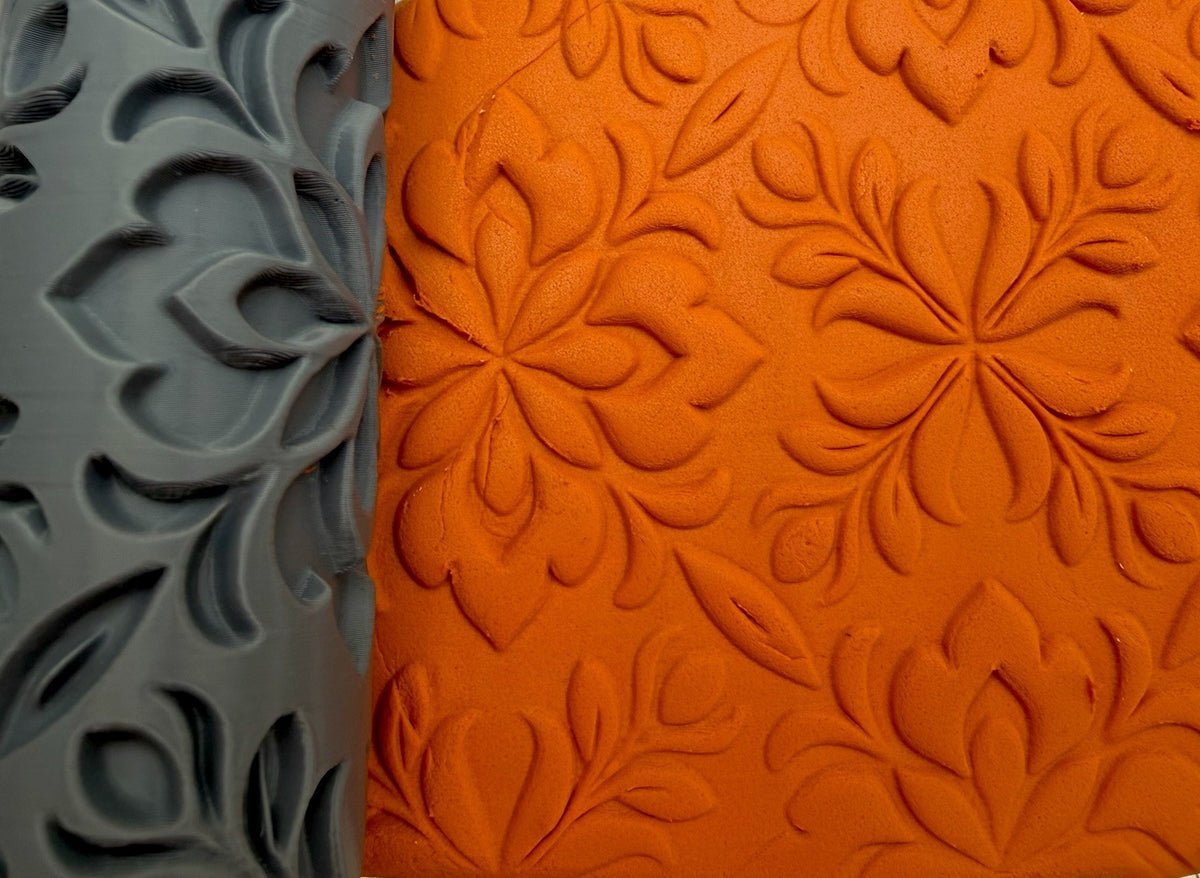 Floral Damask Texture Roller No. 28