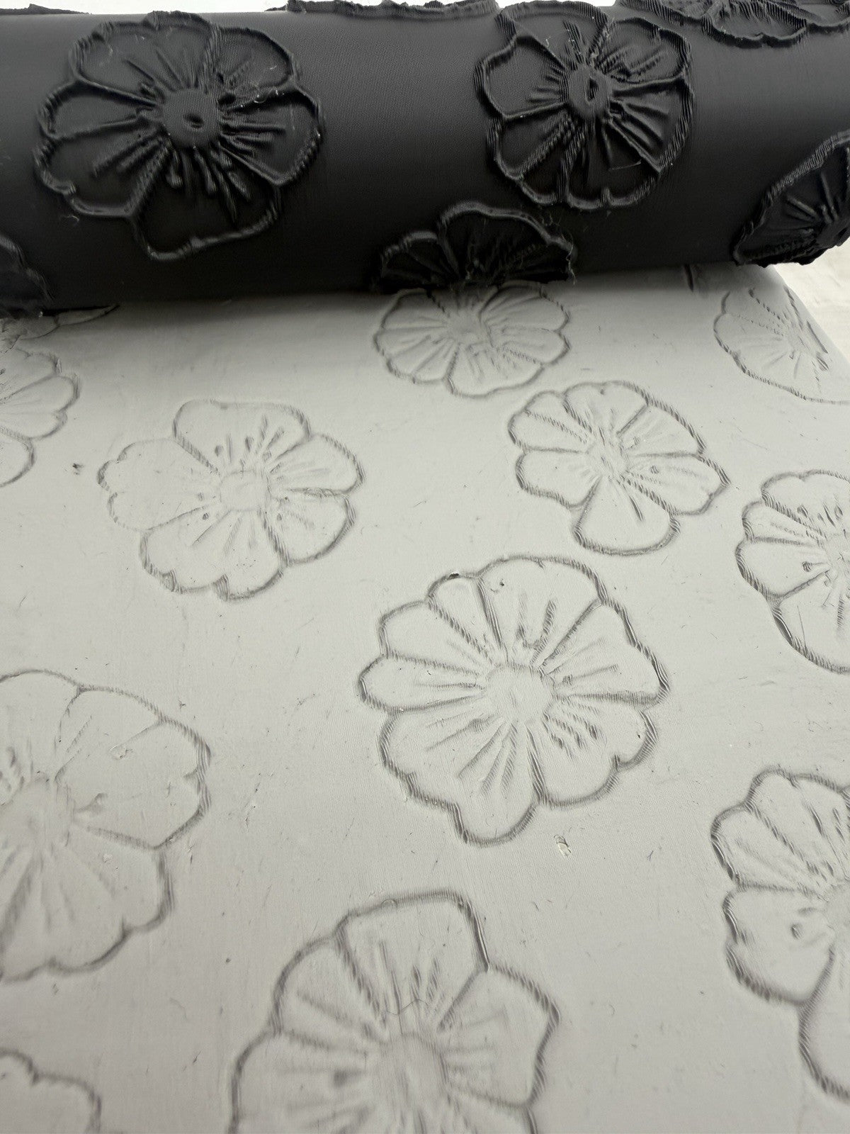 Flower Emboss & Deboss Texture Roller Pair No. 1