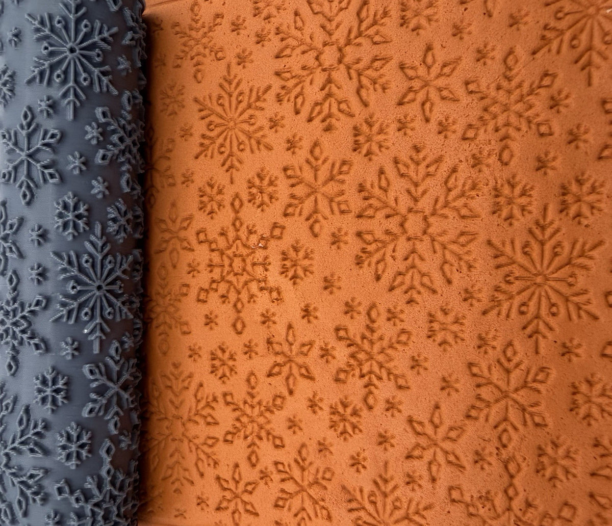 Snowflake Emboss & Deboss Texture Roller Pair No. 33