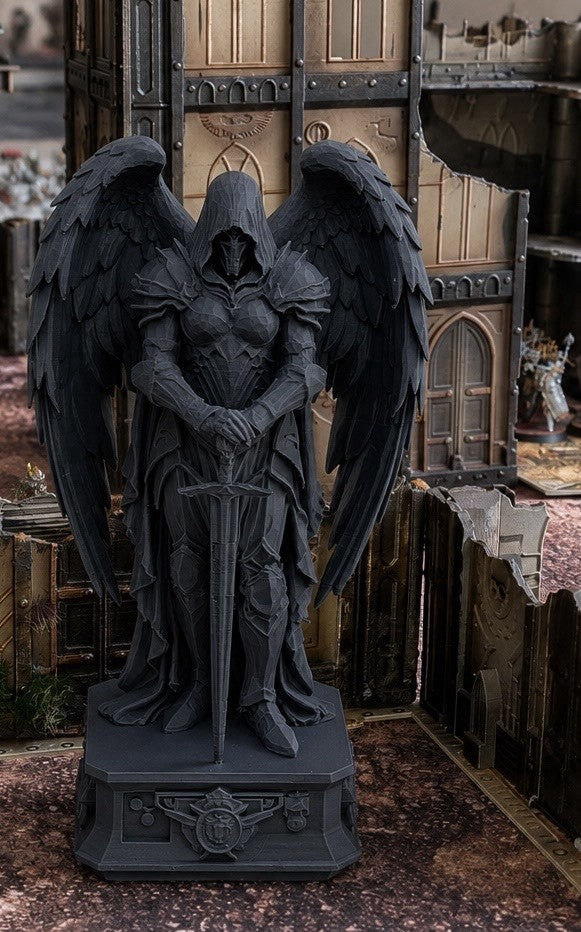 Large Winged Gothic Statue