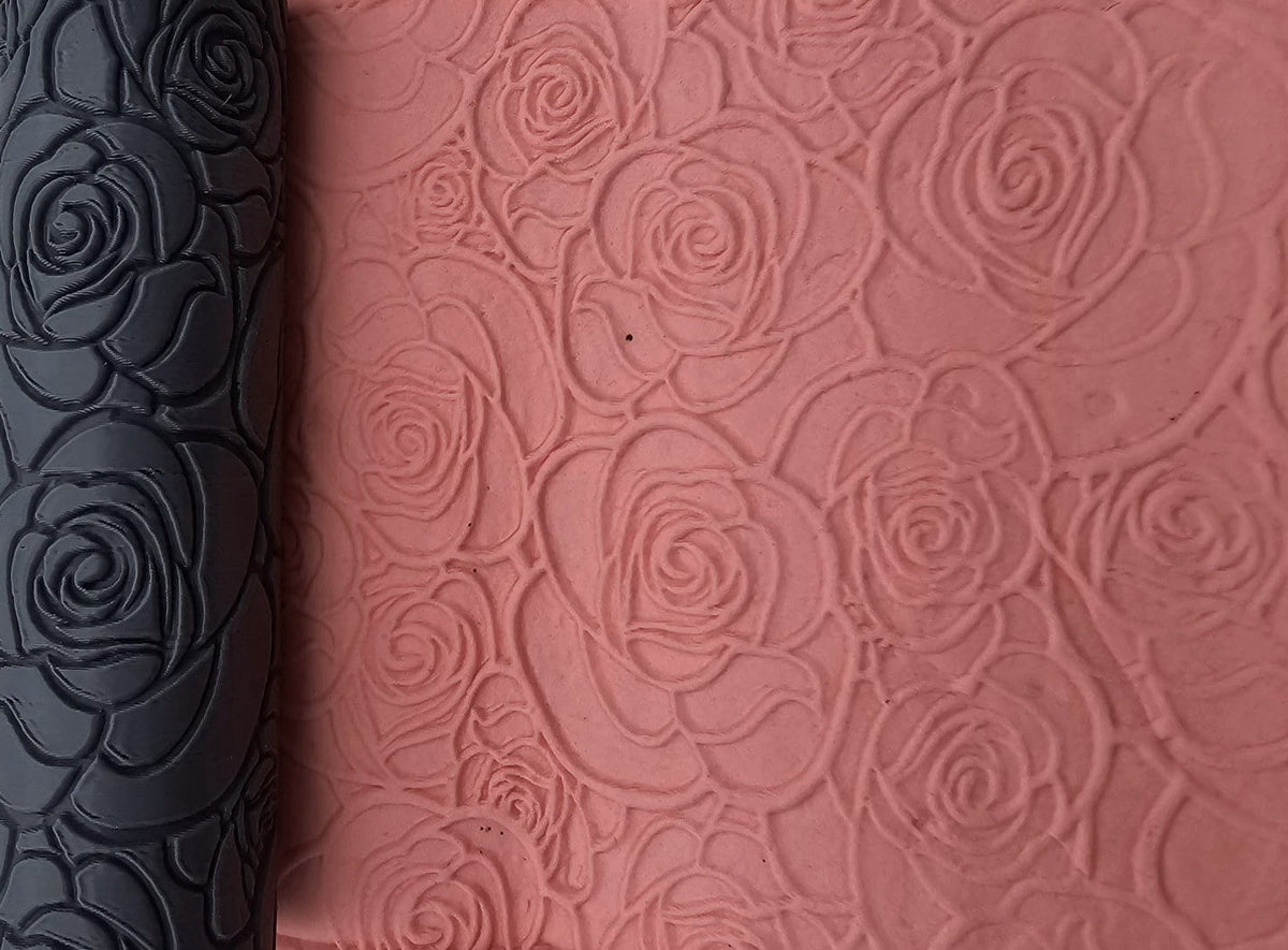 Rose Emboss & Deboss Texture Roller Pair No. 42