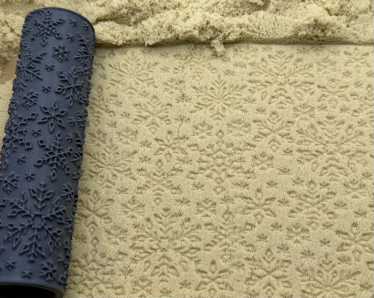 Snowflake Emboss & Deboss Texture Roller Pair No. 33