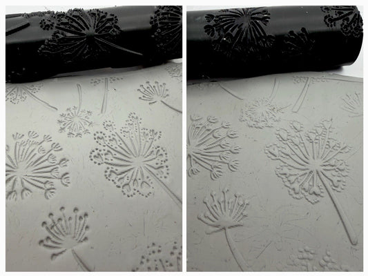 Dandelion Emboss & Deboss Texture Roller Pair No. 14