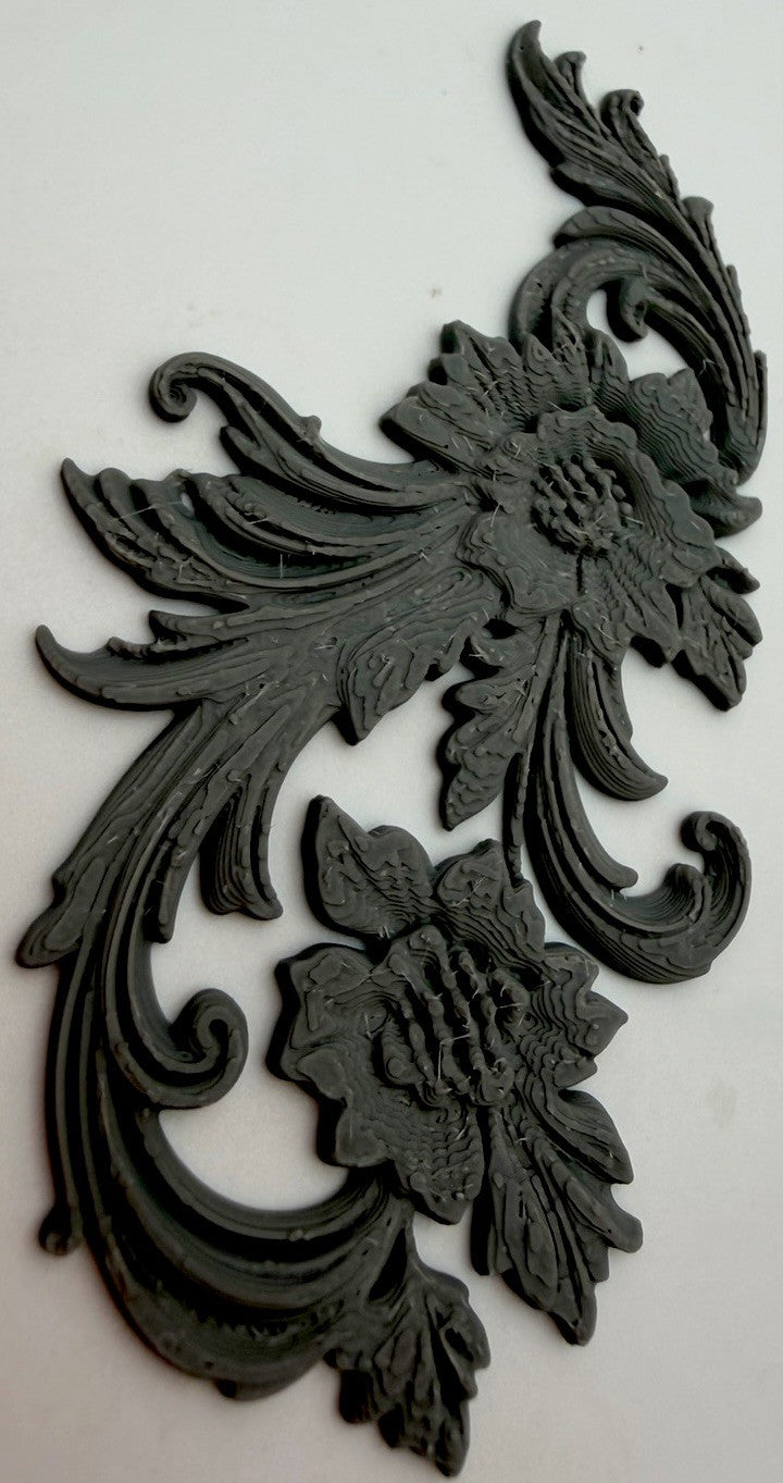 Ornate Floral Furniture Applique Decorative Frieze Baroque Scrollwork Style 7
