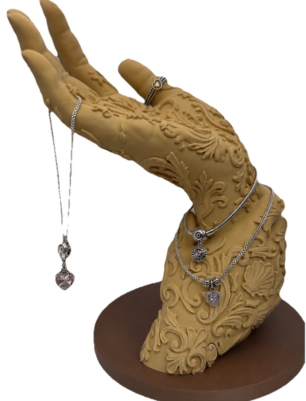 Ornate Hand Jewellery Holder Stand - Necklace Ring Bracelet Display Tray