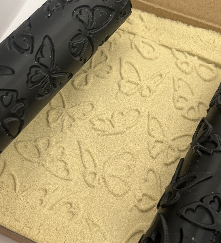 Butterfly Emboss & Deboss Texture Roller Pair No. 2