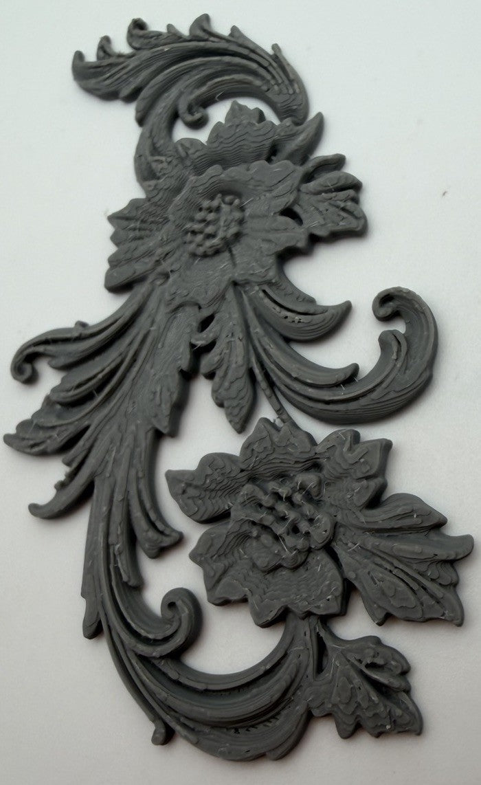 Ornate Floral Furniture Applique Decorative Frieze Baroque Scrollwork Style 7