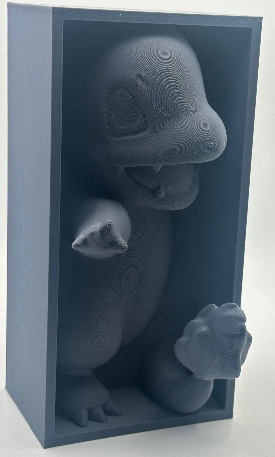 Character / Dinosaur Book Nook | Bookshelf Insert | Fantasy Shelf Display Decor