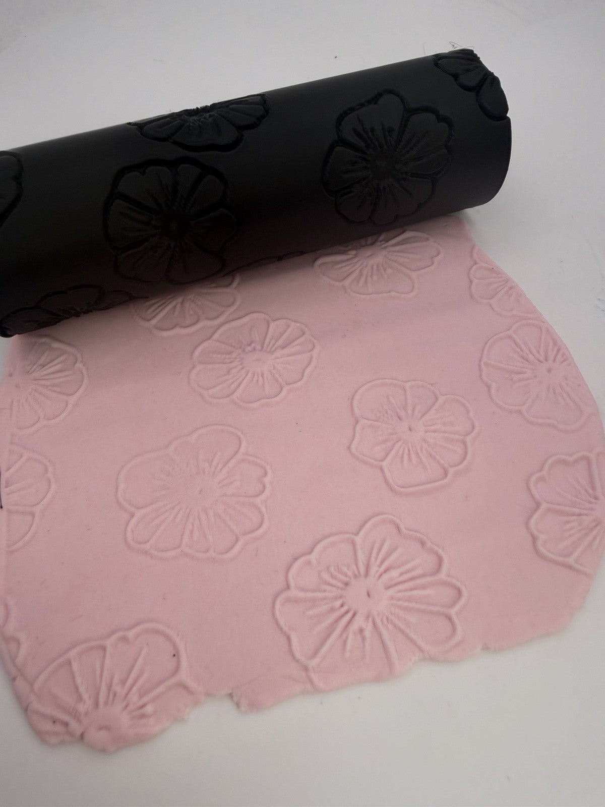 Flower Emboss & Deboss Texture Roller Pair No. 1