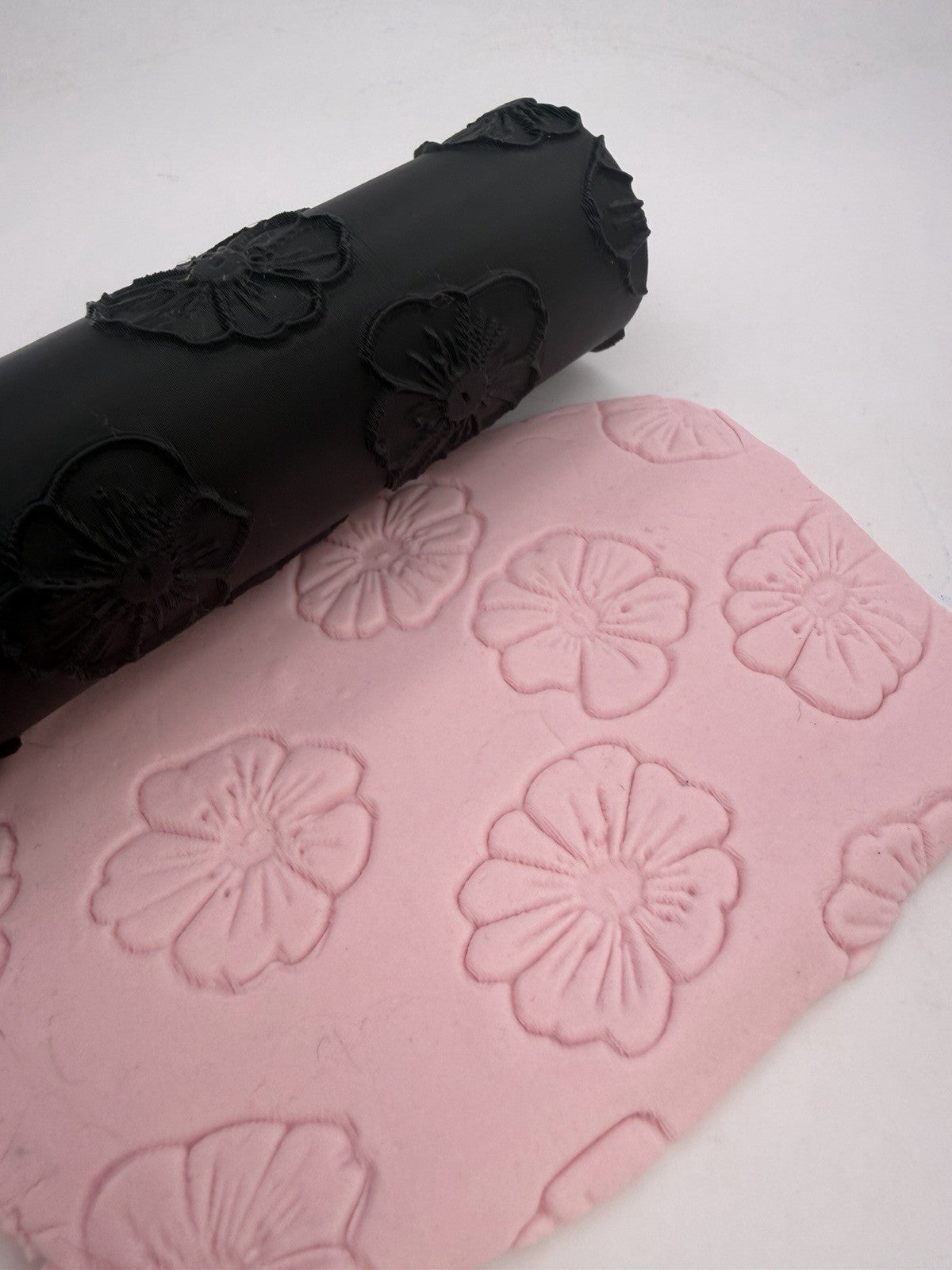 Flower Emboss & Deboss Texture Roller Pair No. 1