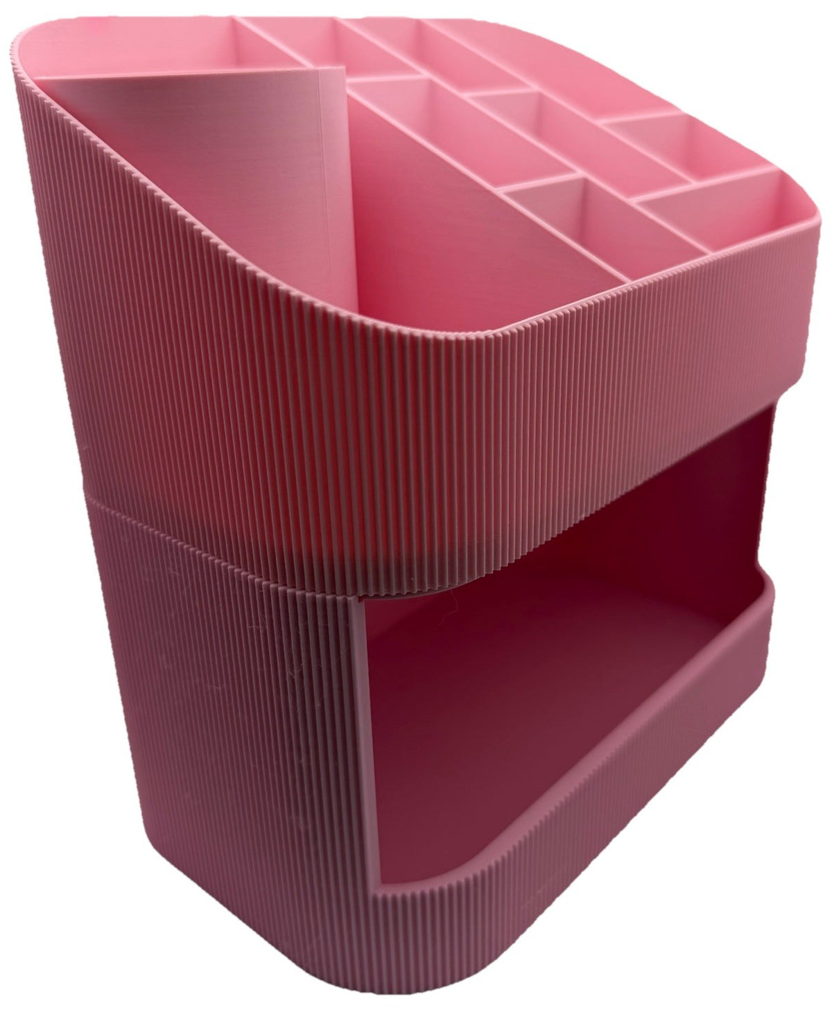2 Piece Makeup Organiser Set 2 Tier Storage & Bow Makeup Brush Holder Vanity