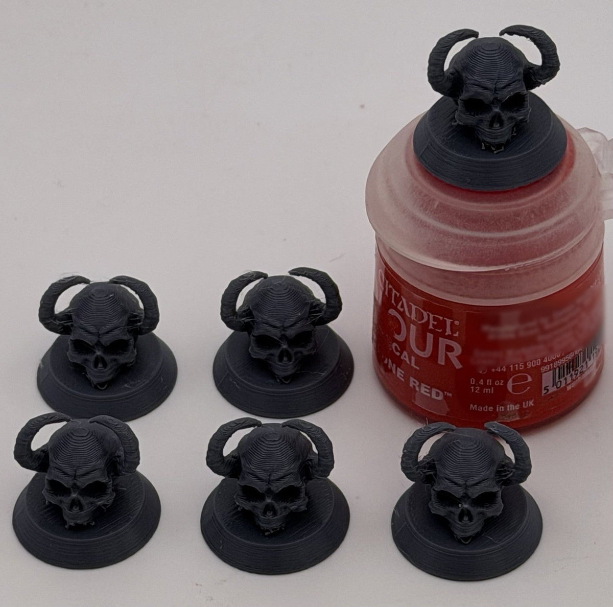 Demonic Skull Paint Pot Cap Swatches