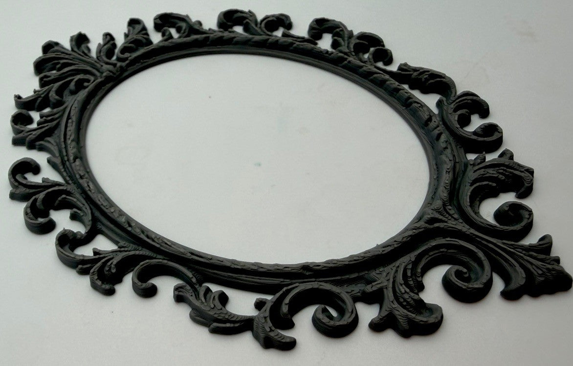 Ornate Oval Furniture Applique Decorative Frieze Baroque Scrollwork Style 6