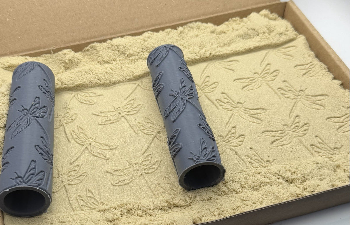 Dragonfly Emboss & Deboss Texture Roller Pair No. 7