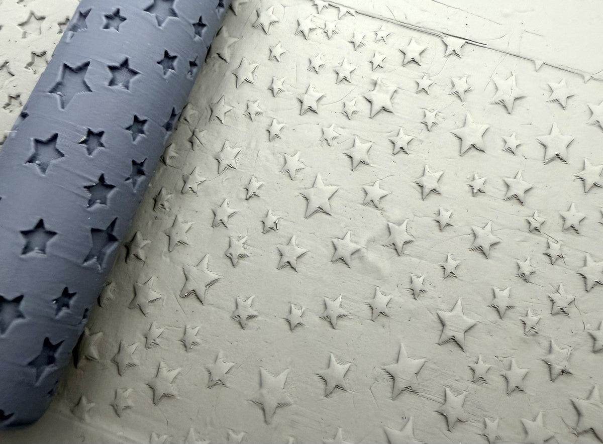 Stars Emboss & Deboss Texture Roller Pair No. 22