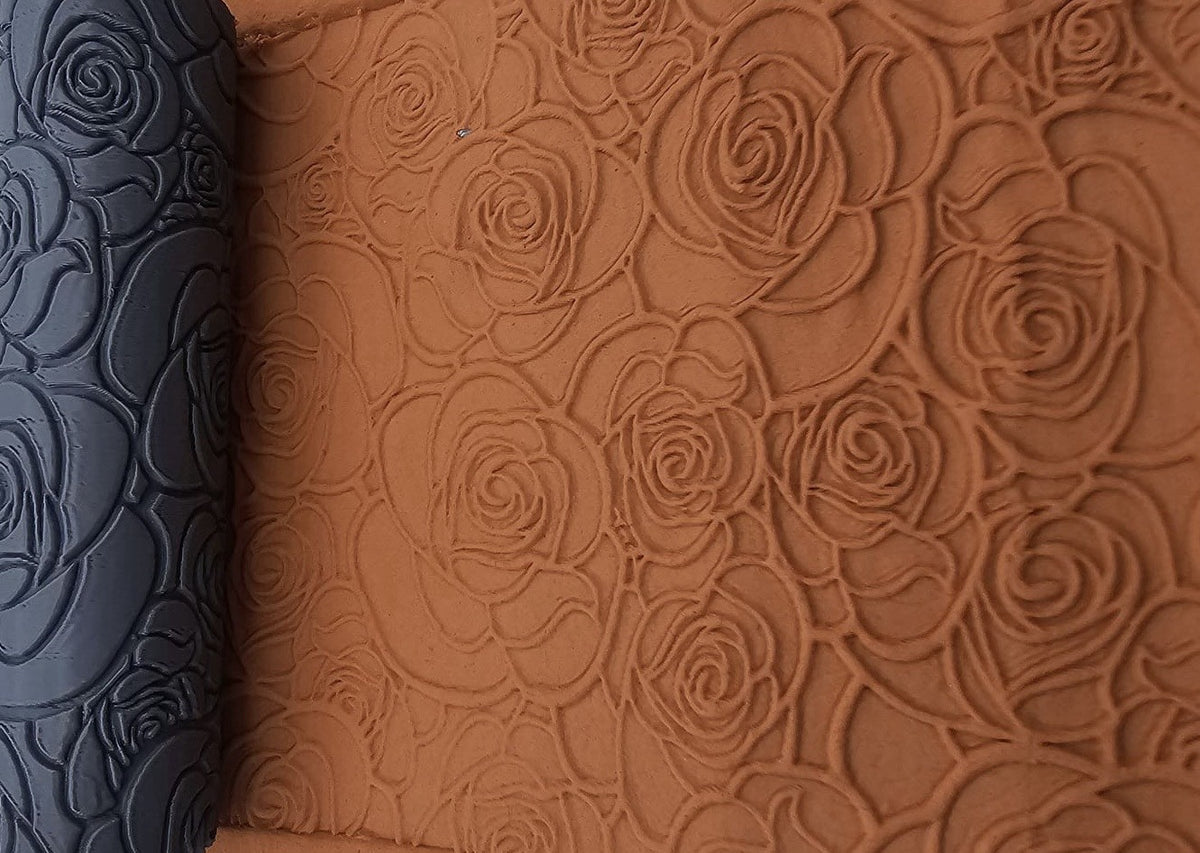 Rose Emboss & Deboss Texture Roller Pair No. 42