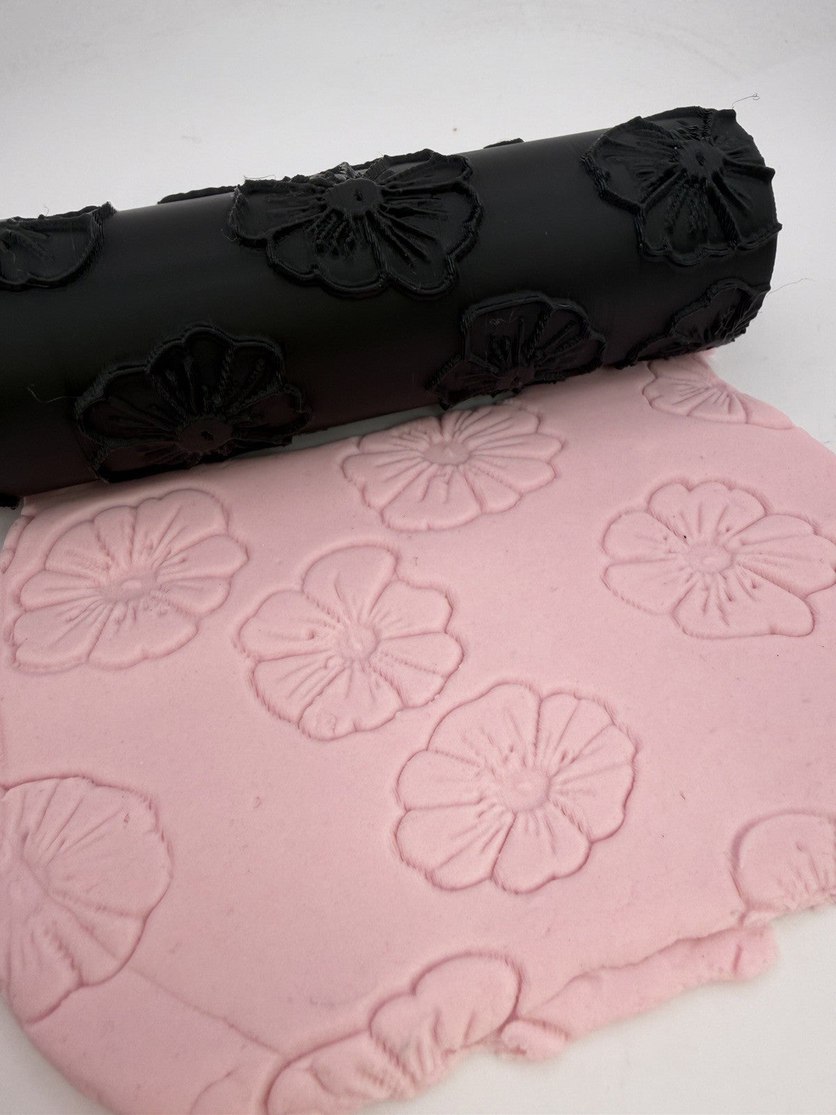 Flower Emboss & Deboss Texture Roller Pair No. 1