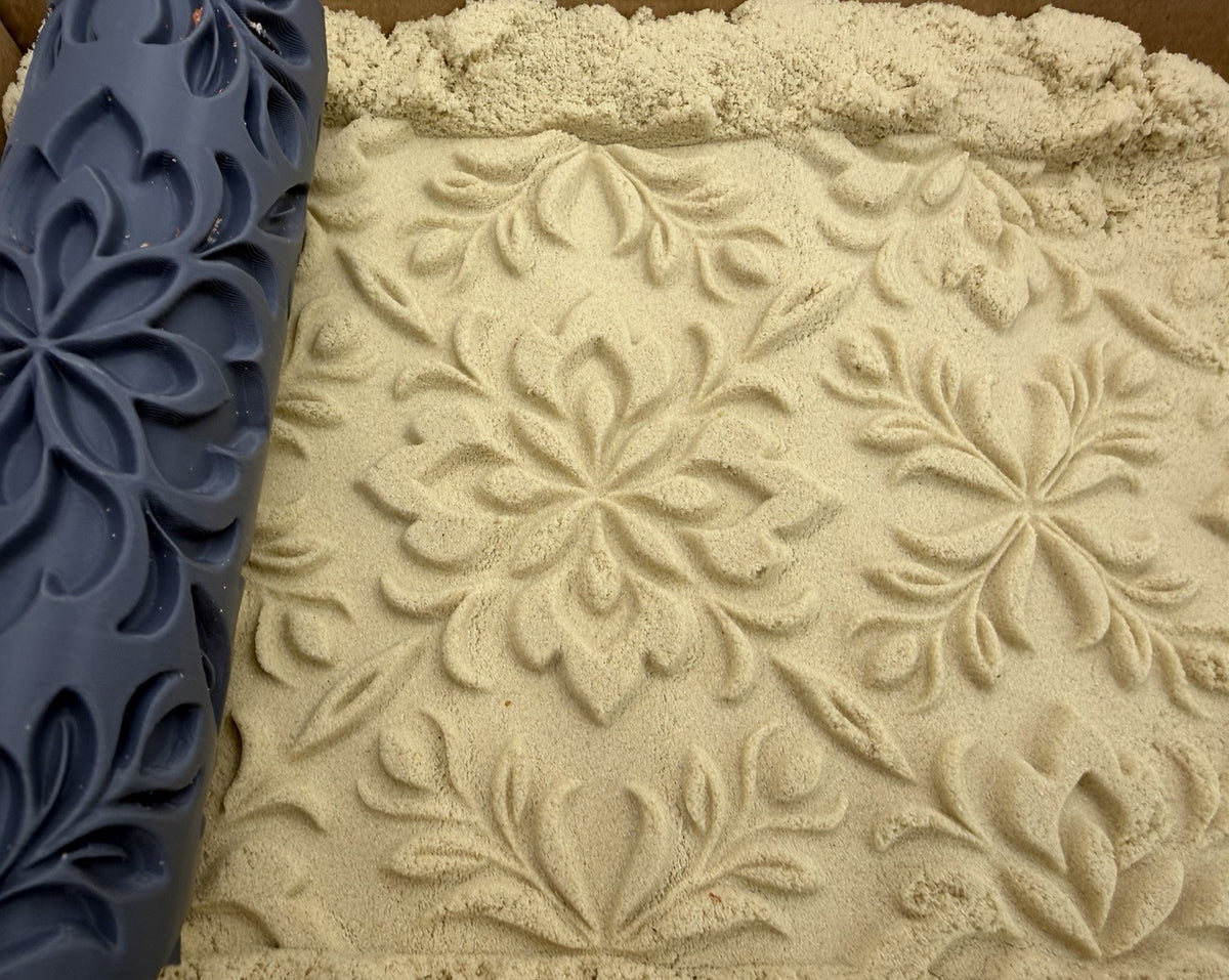 Floral Damask Texture Roller No. 28
