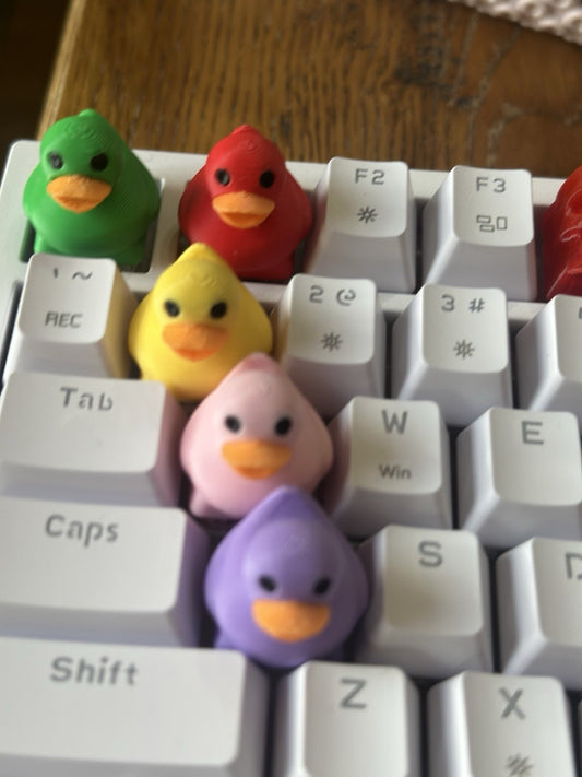 5 Duck Mechanical Keyboard Keycaps for MX Switches Custom Artisan Keycaps