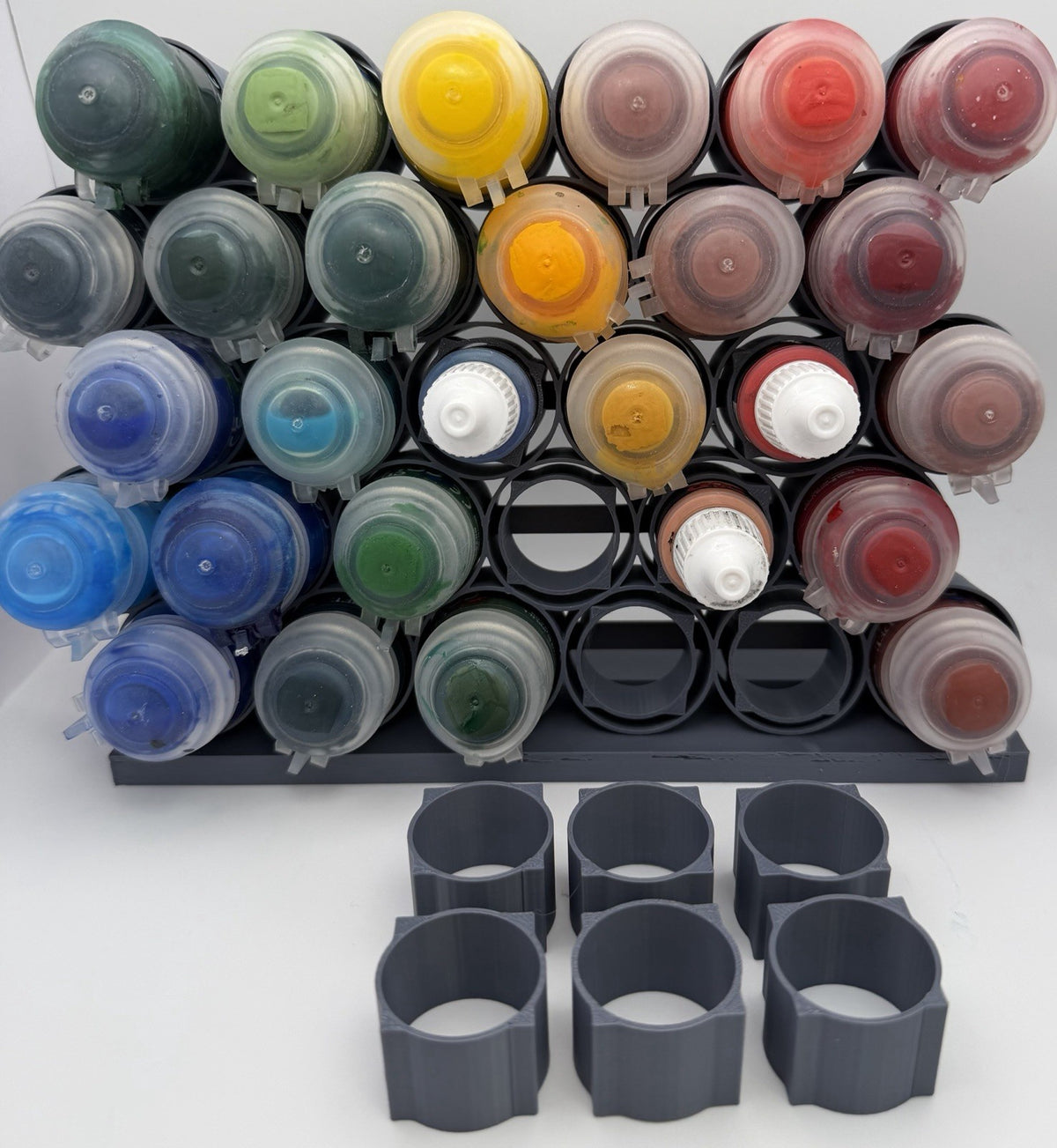 Universal Freestanding Paint Rack - Expandable, for Paint Pots & Dropper Bottles