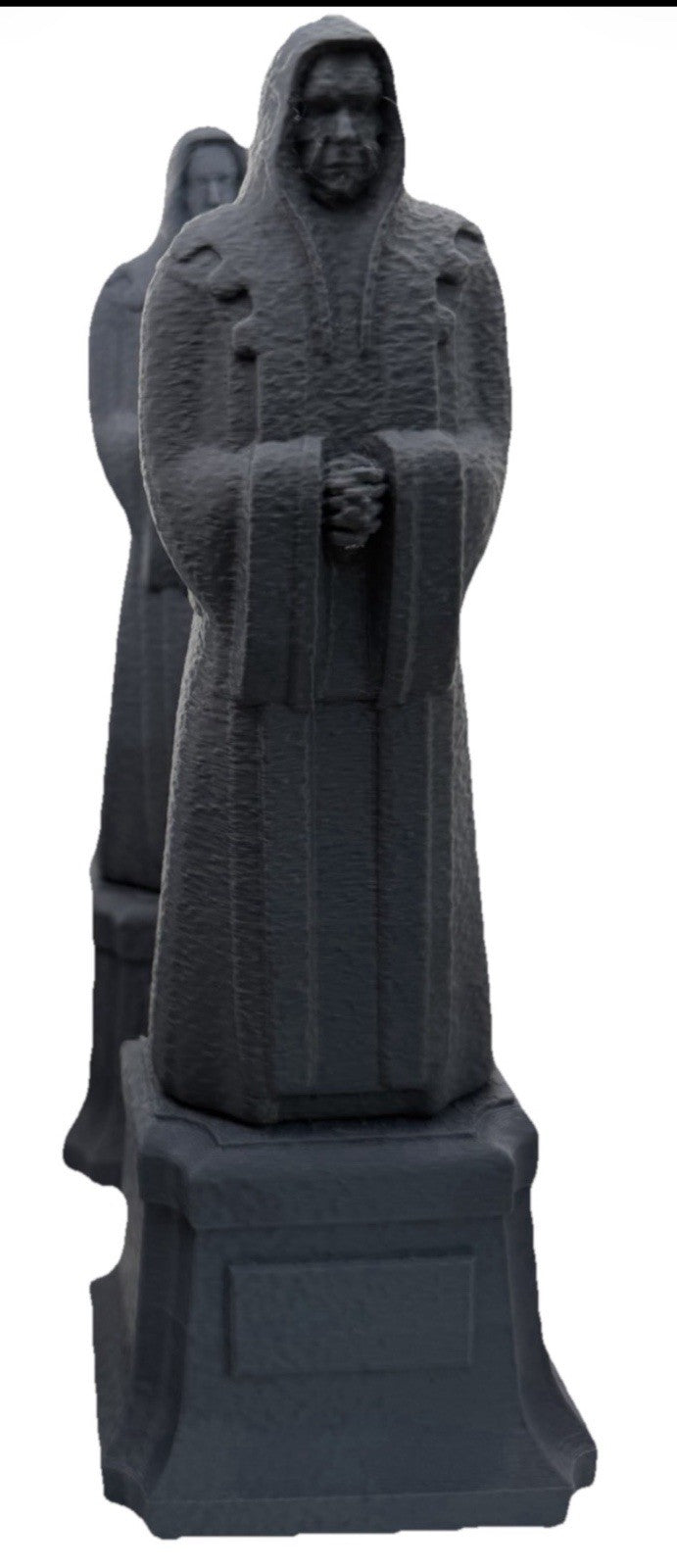 4 x 200mm Gothic Hooded Guardian Statues for Tabletop Terrain & Dioramas