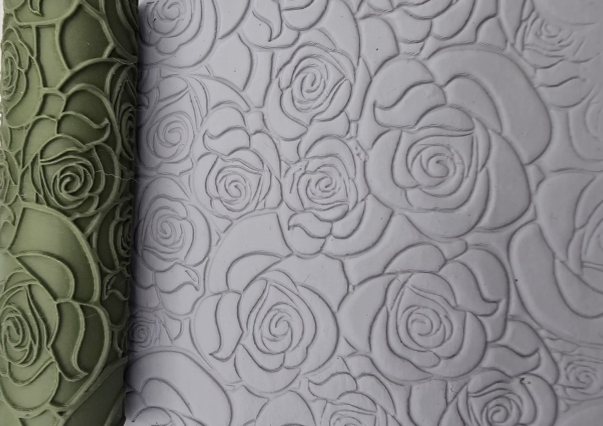 Rose Emboss & Deboss Texture Roller Pair No. 42