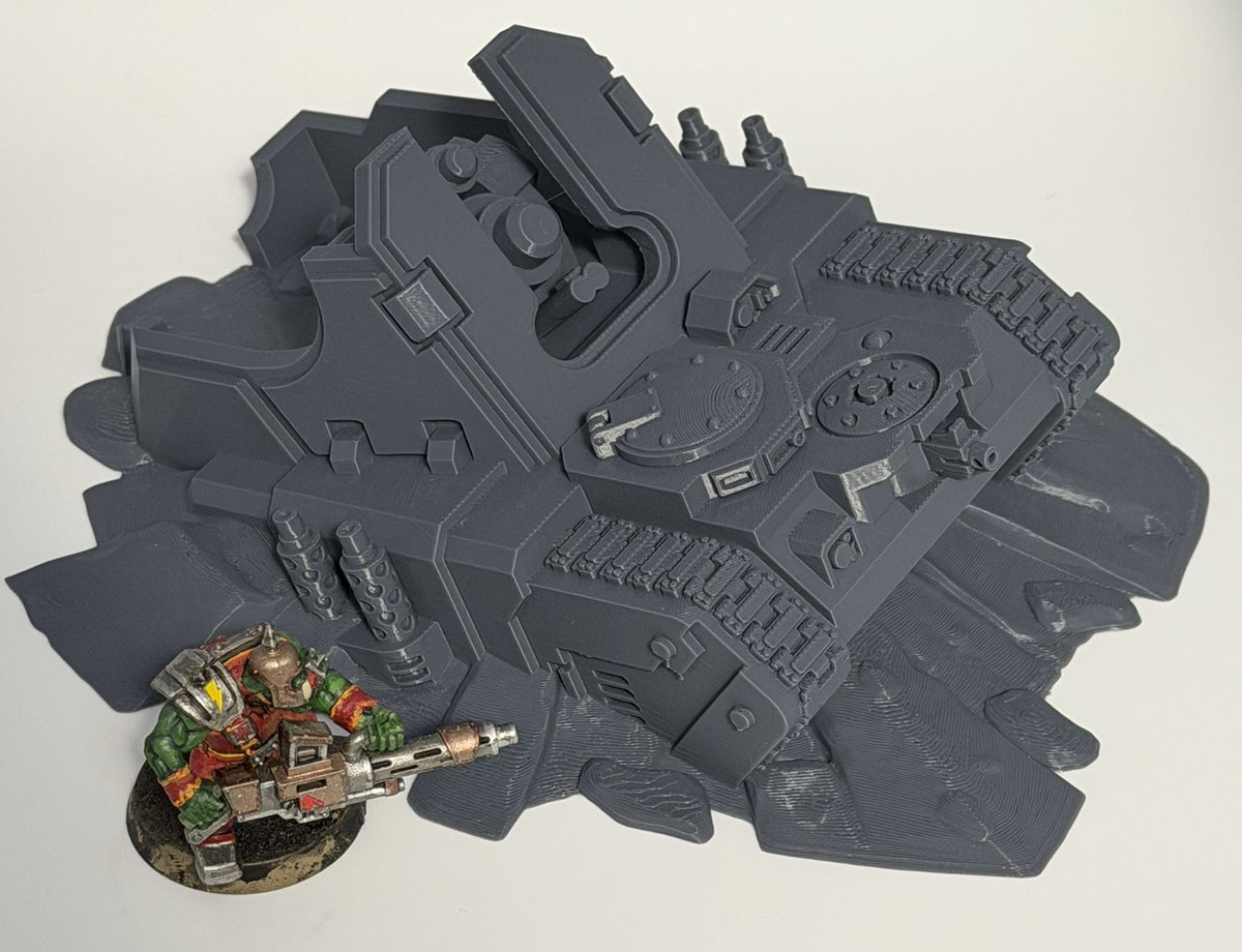 Artillery Tank Wreck Terrain Piece