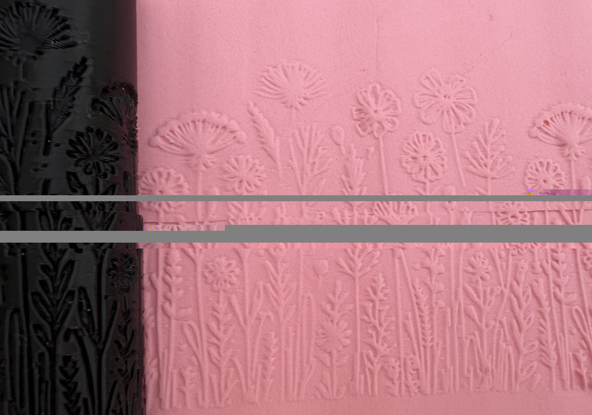 Wildflower Meadow Emboss & Deboss Texture Roller Pair No. 30