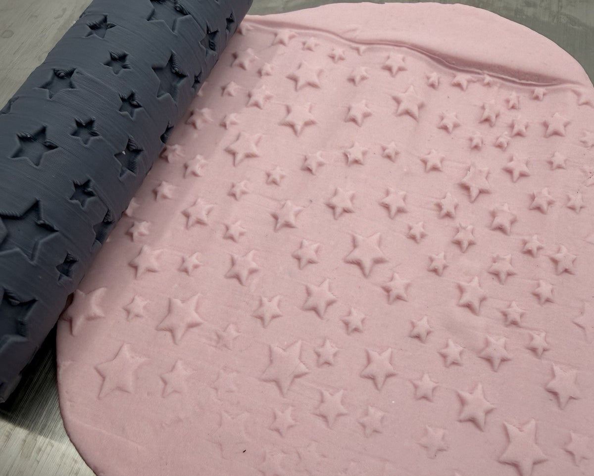 Stars Emboss & Deboss Texture Roller Pair No. 22