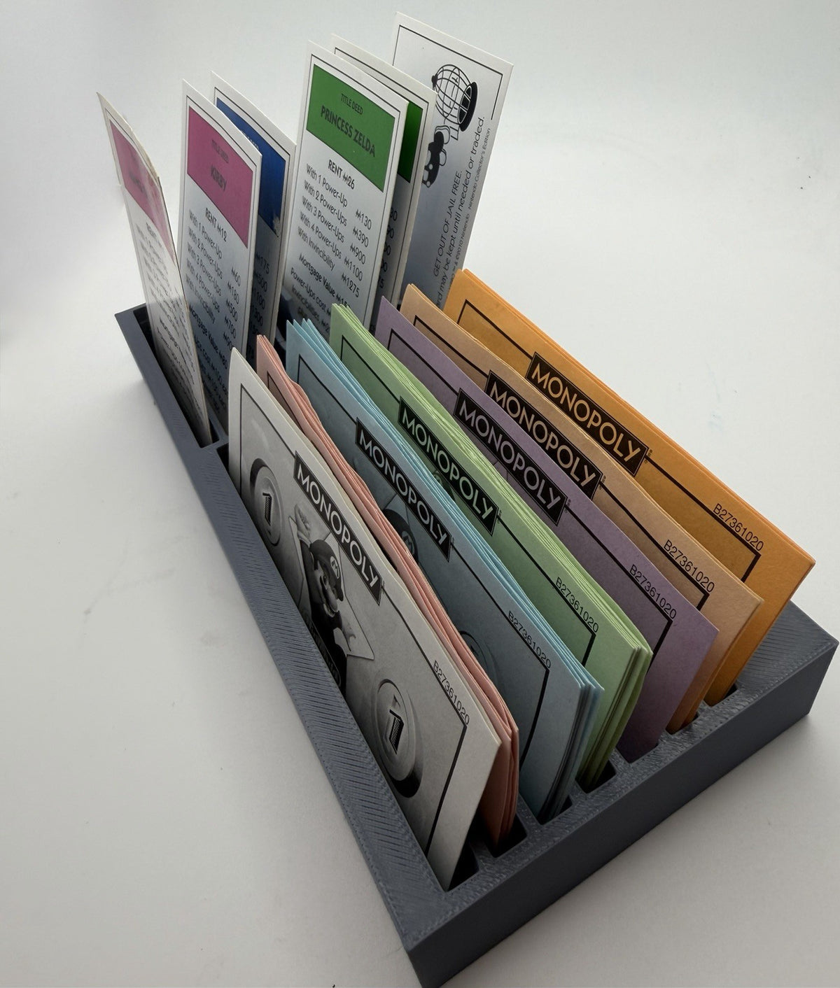 Personalised Player Organiser Tray - Money & Property Card Holder
