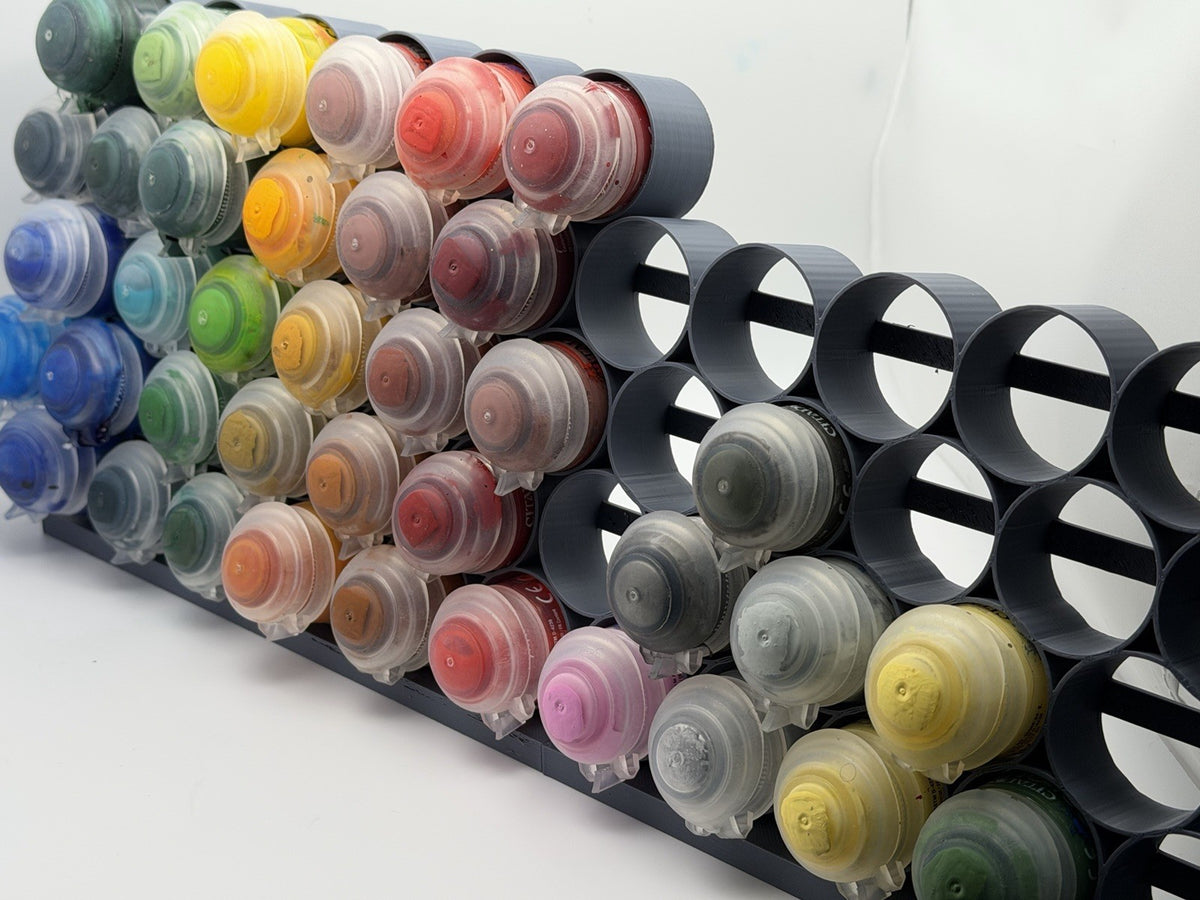 Universal Freestanding Paint Rack - Expandable, for Paint Pots & Dropper Bottles