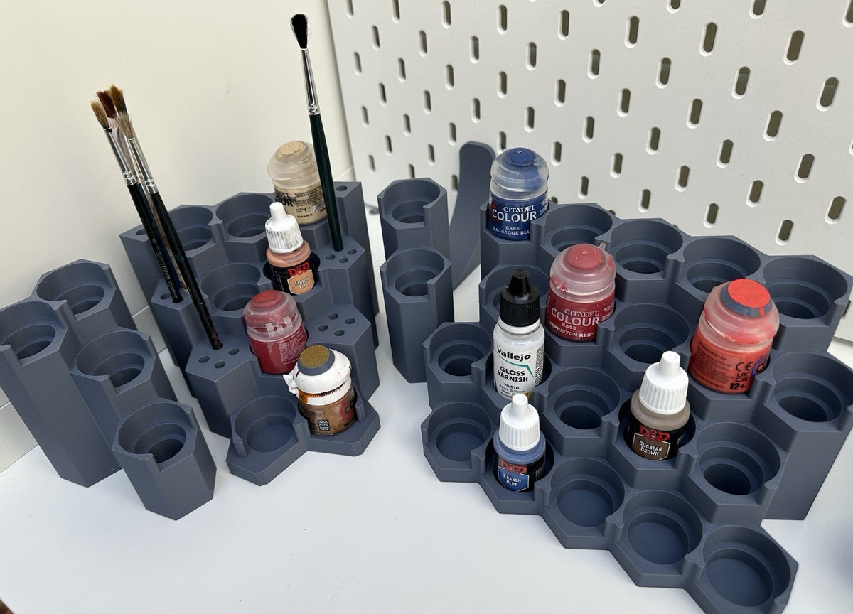 Modular Paint Rack Corner Set - Corner Unit + 2x 5x4 Modules