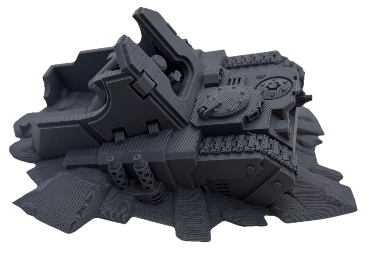 Artillery Tank Wreck Terrain Piece