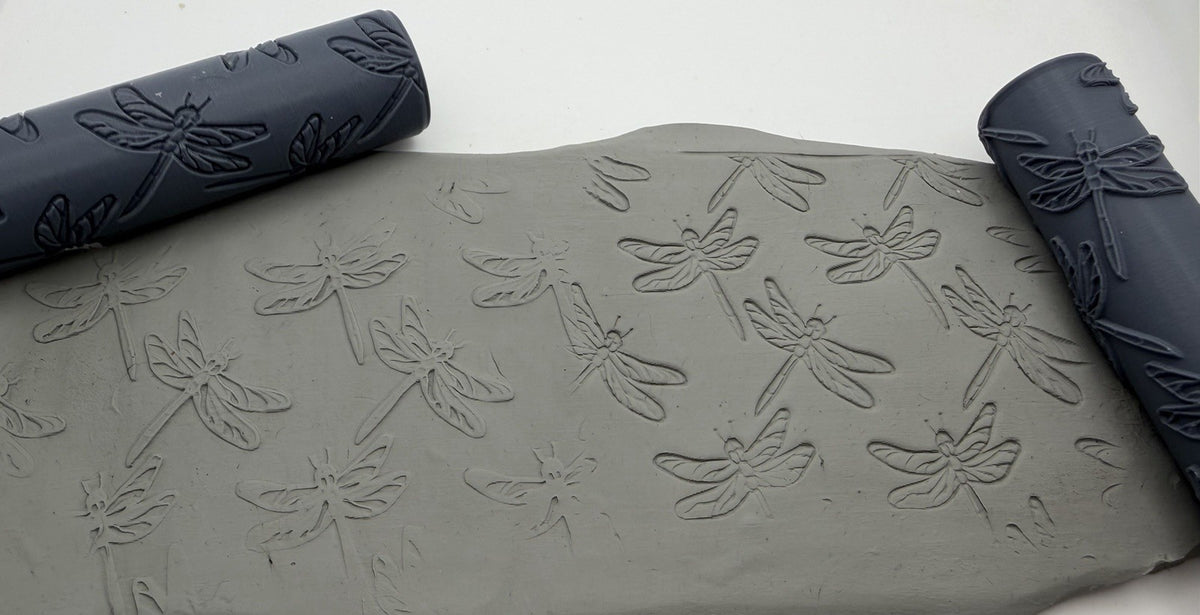 Dragonfly Emboss & Deboss Texture Roller Pair No. 7