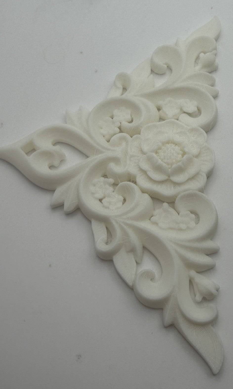 Style 2 Pair Ornate Floral Corner Frieze Appliques Victorian Furniture Decor