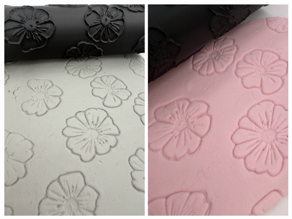 Flower Emboss & Deboss Texture Roller Pair No. 1
