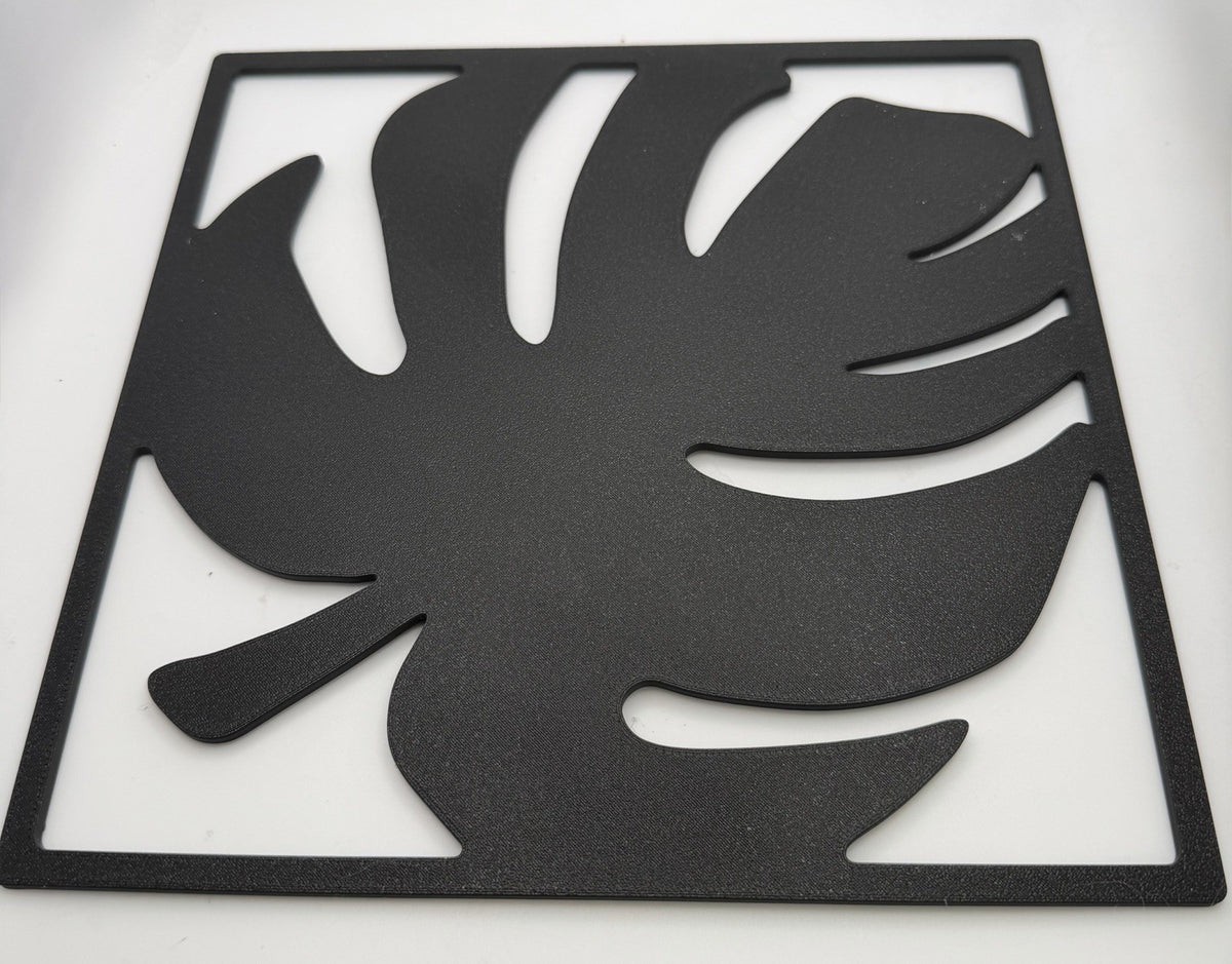 3D Printed Monstera Leaf Wall Art Panels