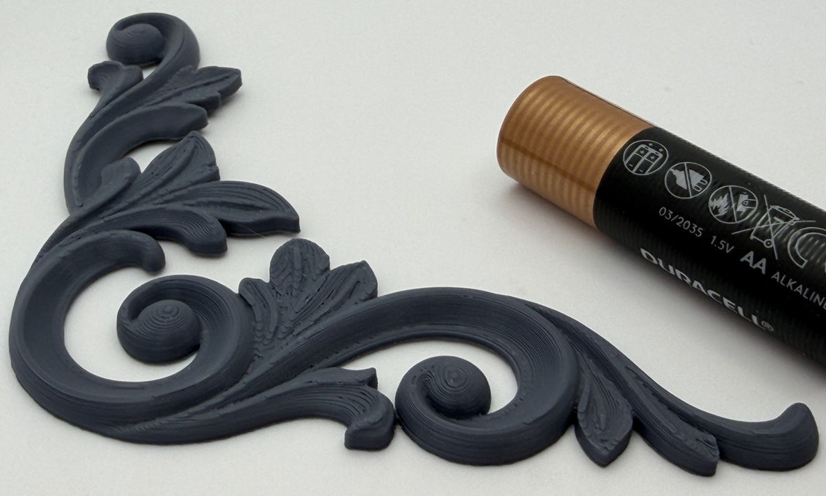 Pair Ornate Acanthus Scroll Furniture Appliques Decorative Frieze - Style 3