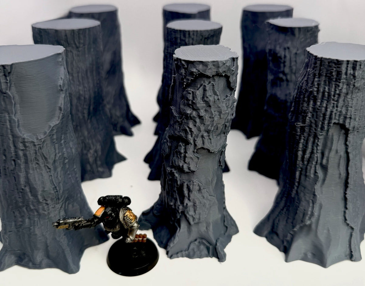 9 Extra Large Giant Tree Stumps Forest Terrain Set Tabletop Scenery RPG